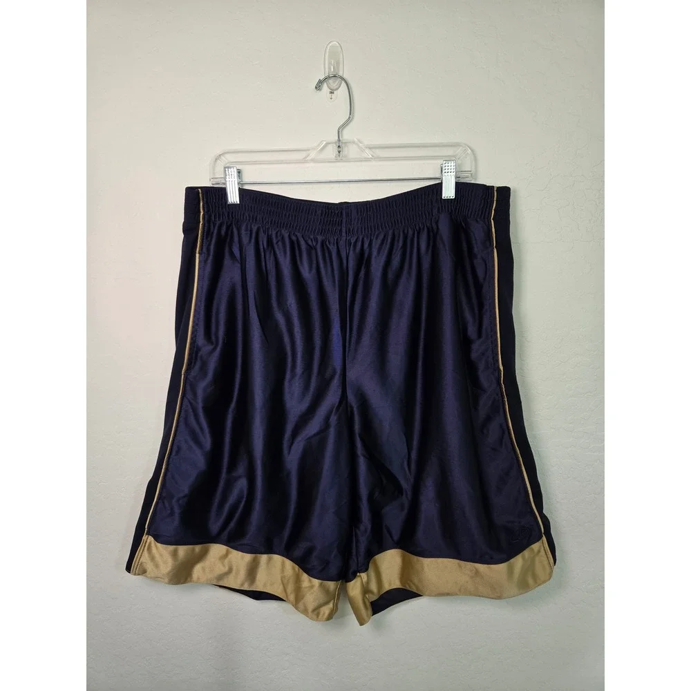 C9 by Champion Mens Basketball Shorts Navy Blue Gold Dazzle Athletic XL